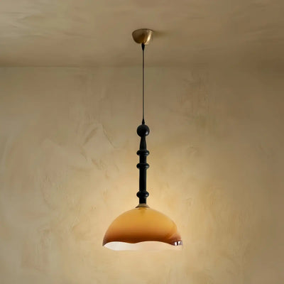 Vetro Retro Glass Pendant Light --Coffee Or White