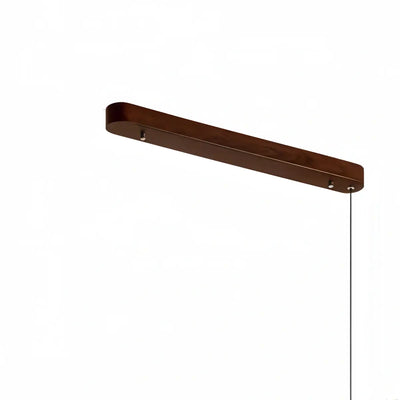 Vetro Retro Linear Glass Pendant Light -- White Or Clear for Dining Room Detail