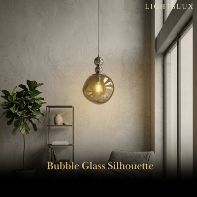 Lunara Modern Pendant Light – Acrylic Globe & Carbon Steel