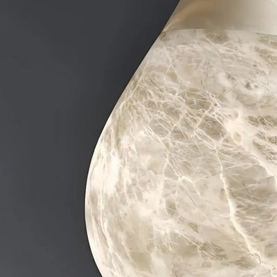 Excelis Light Luxury Alabaster Teardrop Lamp——Natural Translucent For Bedroom