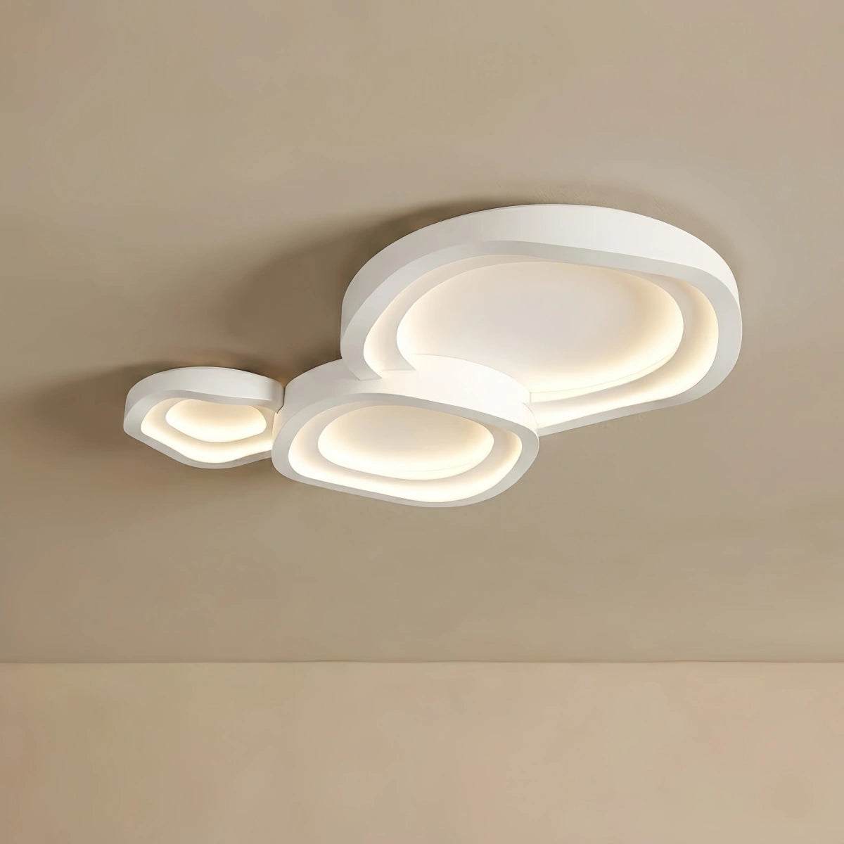 Velora Minimalist Cloud Multi-shape Ceiling Light——Cozy for Bedroom & Living Room