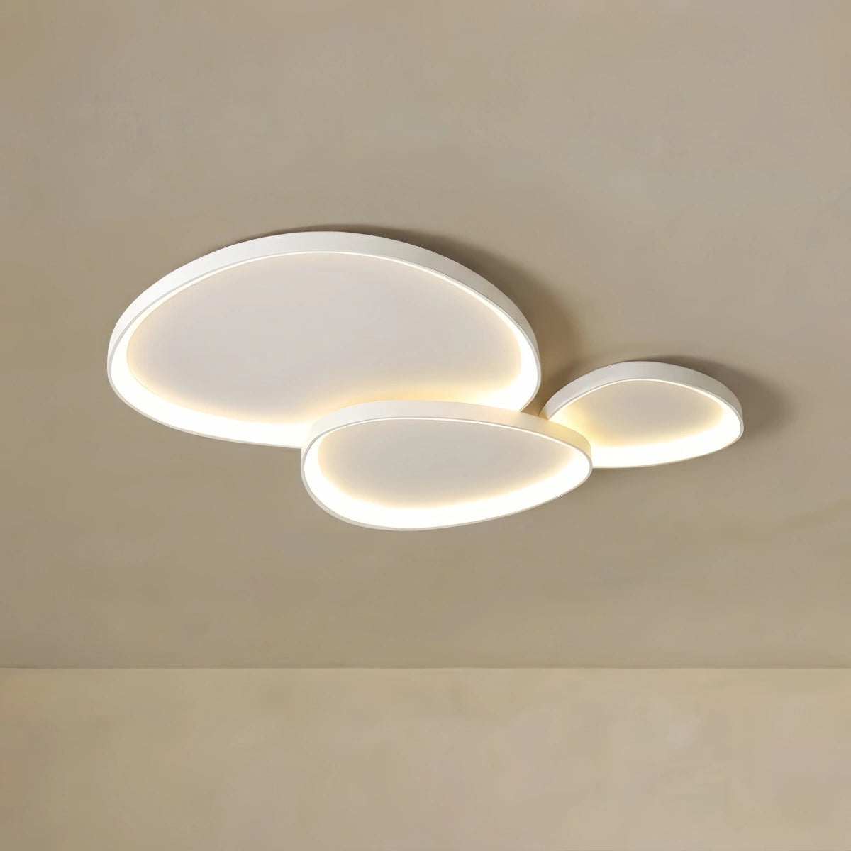 Sandora Minimalist Ceiling Light -- Metal Integrated LED White/Black for Living Room