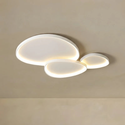 Sandora Minimalist Ceiling Light -- Metal Integrated LED White/Black for Living Room