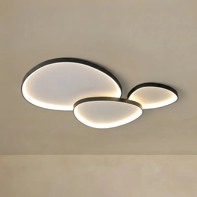 Minimalist Ceiling Light -- Metal Integrated LED White/Black for Living Room