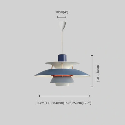 Morandia Nordic Pendant Light -- Aluminum Multi-Color for Dining Room Size