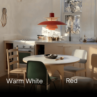 Morandia Nordic Pendant Light -- Aluminum Multi-Color for Dining Room Red