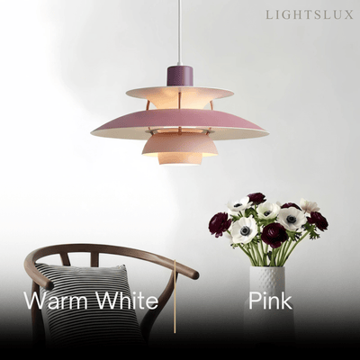 Morandia Nordic Pendant Light -- Aluminum Multi-Color for Dining Room Pink