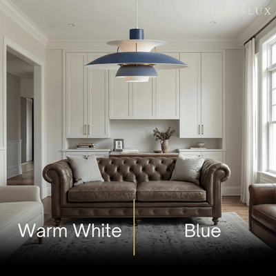 Morandia Nordic Pendant Light -- Aluminum Multi-Color for Dining Room Blue