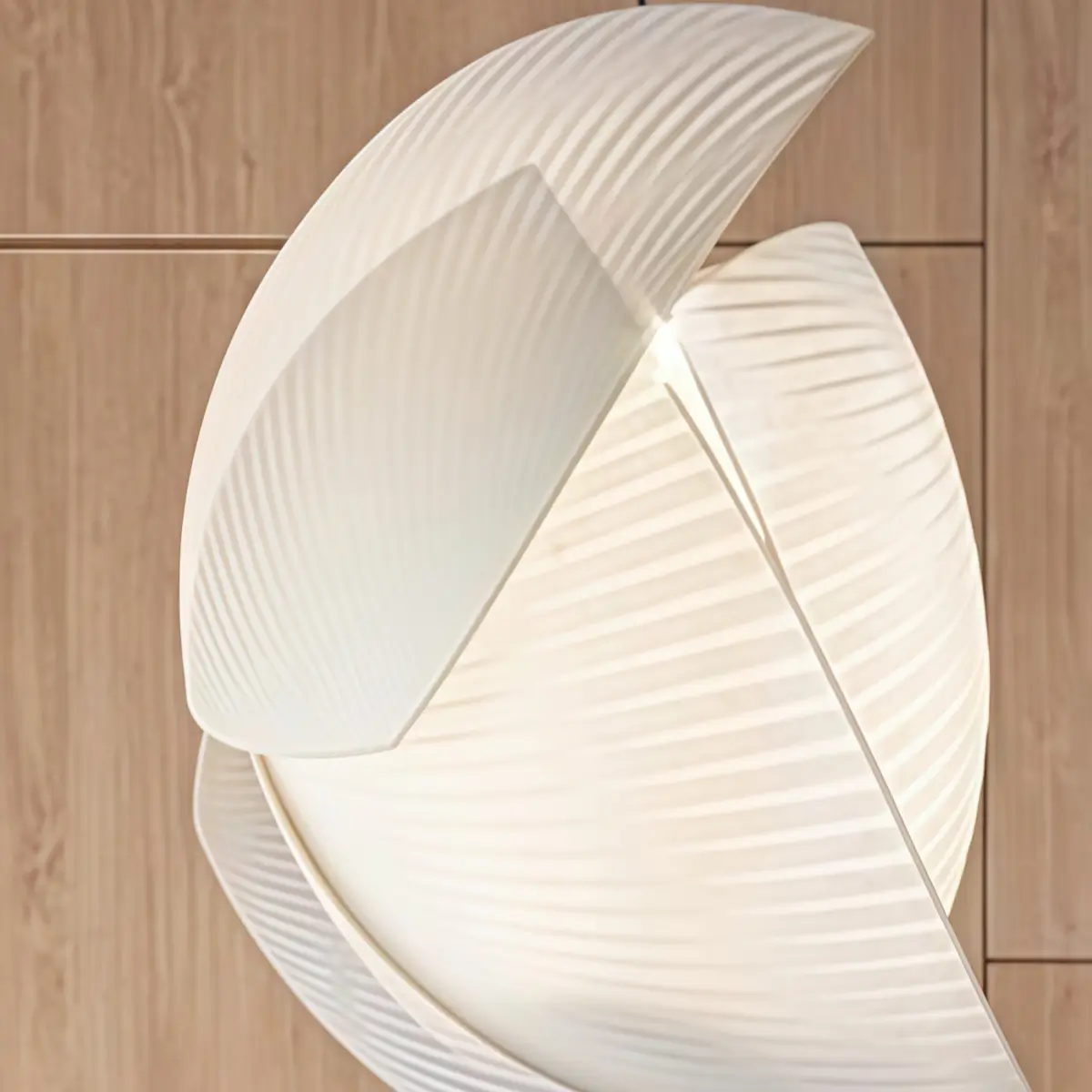 Zenno Wabi-sabi Fabric Pendant Light -- Fabric & Metal for Living Room Detail