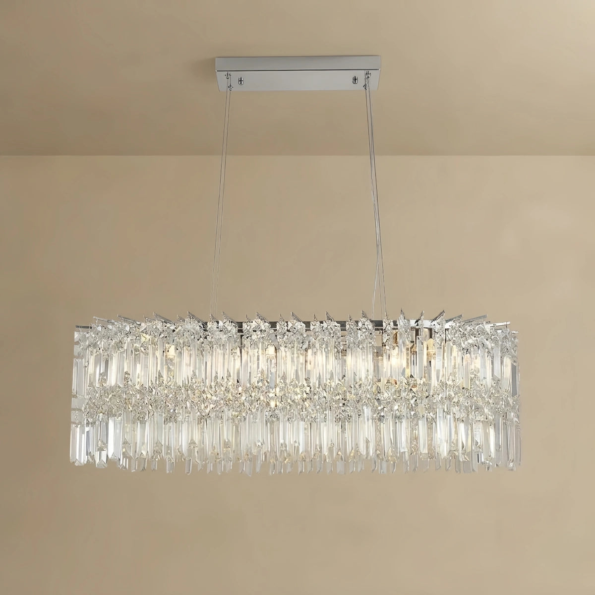 Excelis Luxury Crystal Chandelier --Clear for Living Room