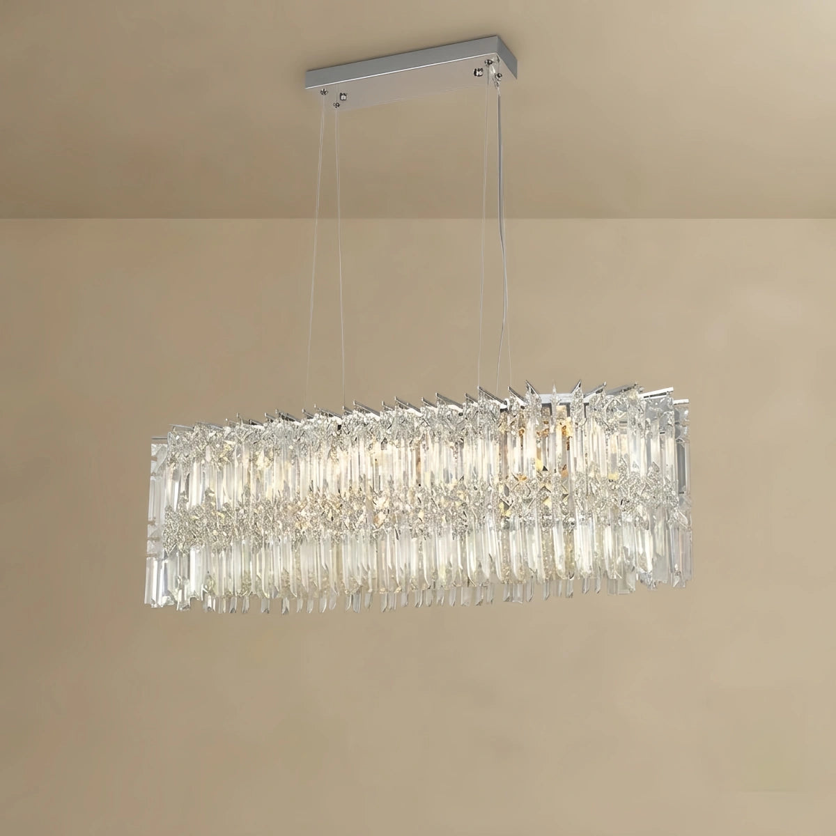Excelis Luxury Crystal Chandelier --Clear for Living Room
