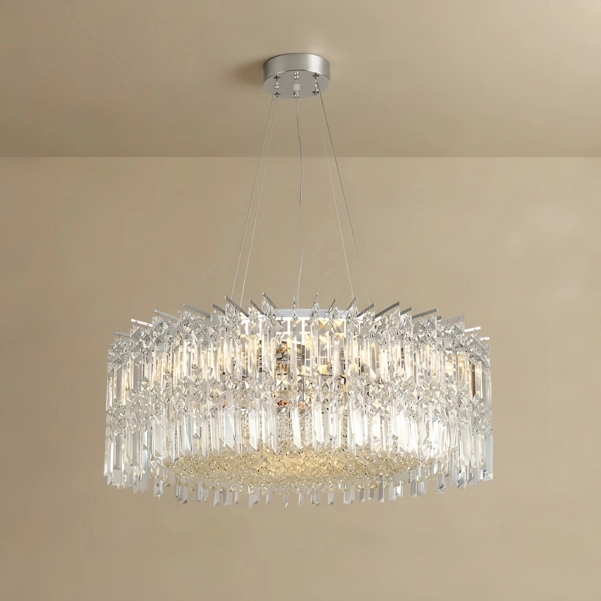 Excelis Luxury Crystal Chandelier --Clear for Living Room