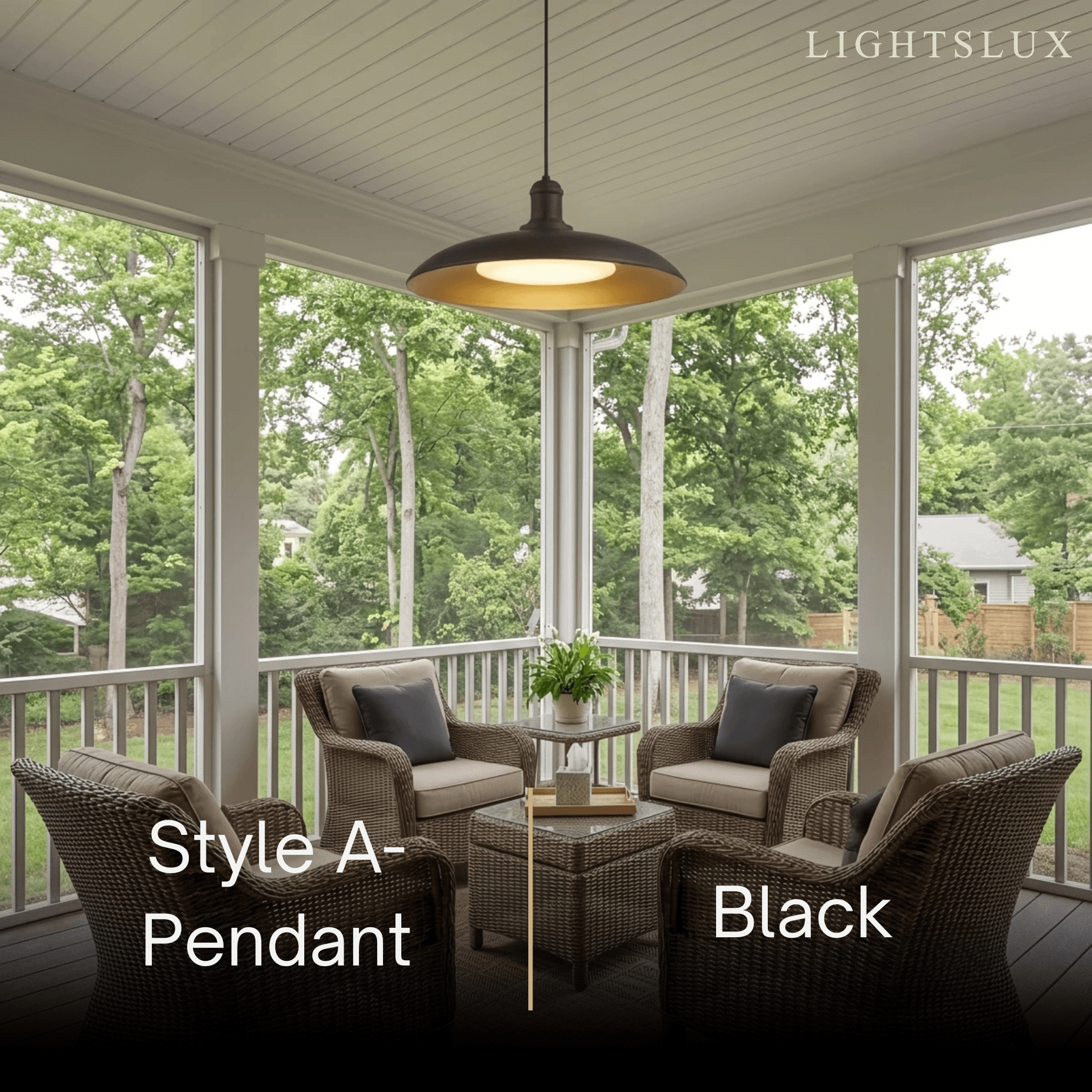 Irondale Industrial Waterproof Pendant Light -- Black Iron for Outdoor Wall 