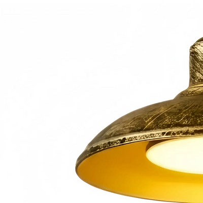 Irondale Industrial Waterproof Pendant Light -- Black/Brass Iron for Outdoor Wall Details