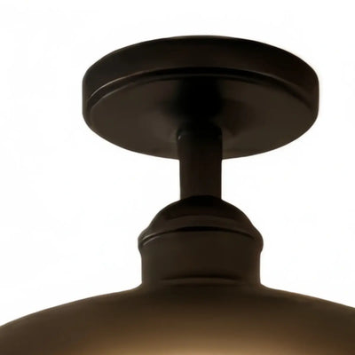 Irondale Industrial Waterproof Pendant Light -- Black/Brass Iron for Outdoor Wall Details