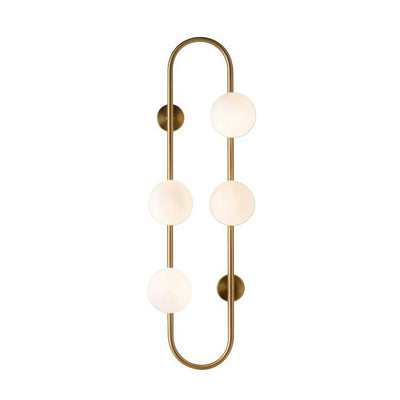 Vetro Minimalist Wall Lamp - Glass Iron - Black Brass for Bedroom Living Room