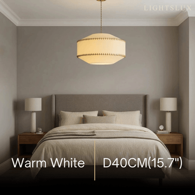Zenno Wabi-sabiPendant Light - Fabric Iron with Warm LED - 3 Sizes for Living Room