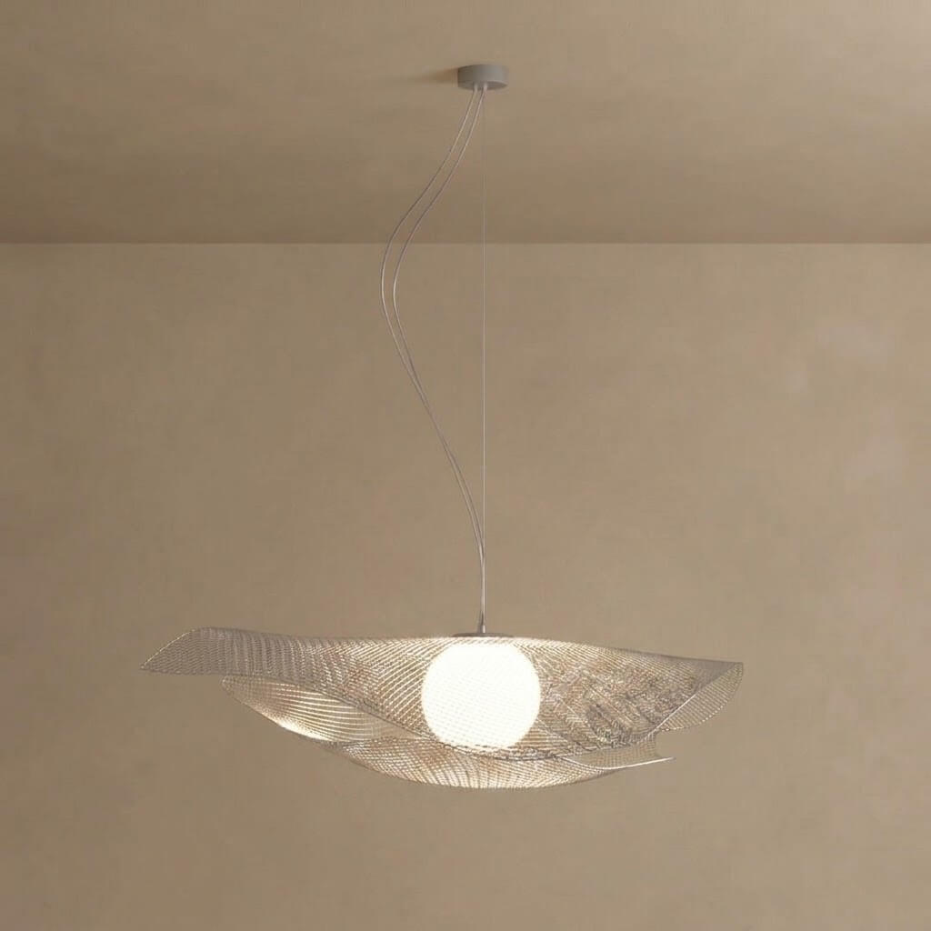 Velora Art Deco Pendant Light - Stainless Steel - 3 Color Temps for Dining Room Study