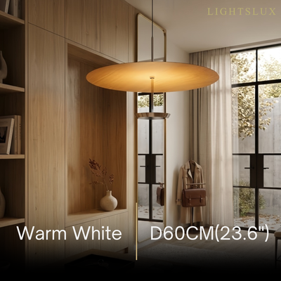 Vintage Pendant Light - Aluminum Acrylic Iron