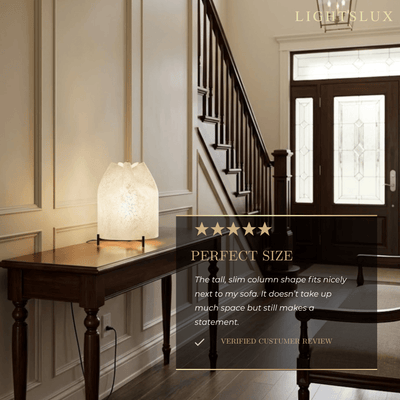 Crema Art Deco Floor Lamp - Iron Frame - 3 Sizes for Entryway