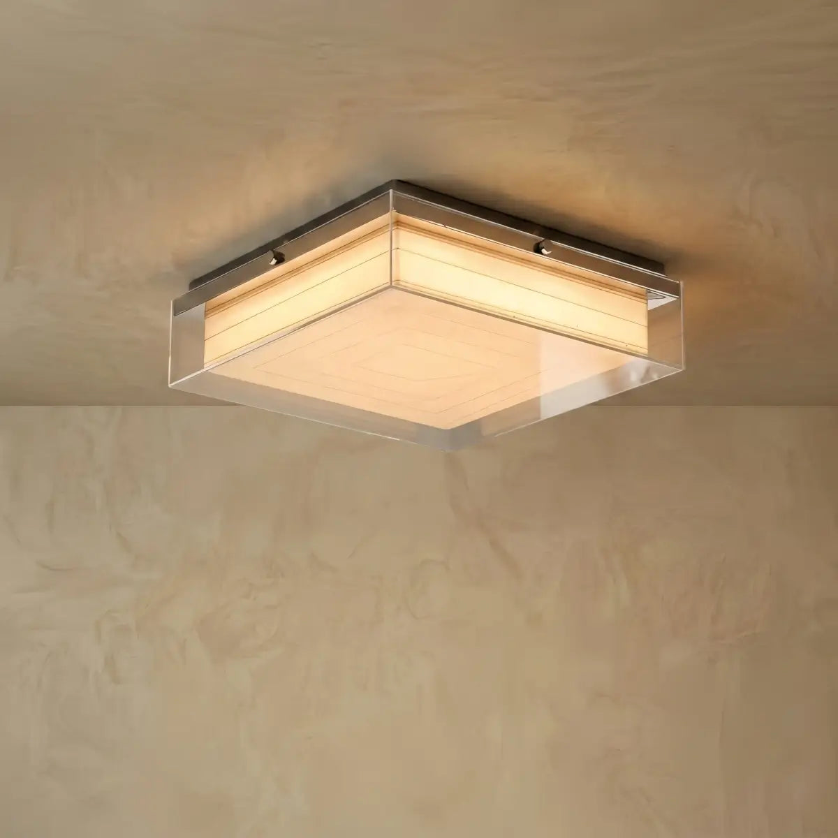 Prisma Modern Ceiling Light -- Acrylic Square for Living Room