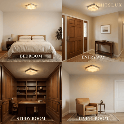 Prisma Modern Ceiling Light -- Acrylic Square for Living Room