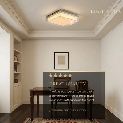 Prisma Modern Ceiling Light -- Acrylic Square for Living Room
