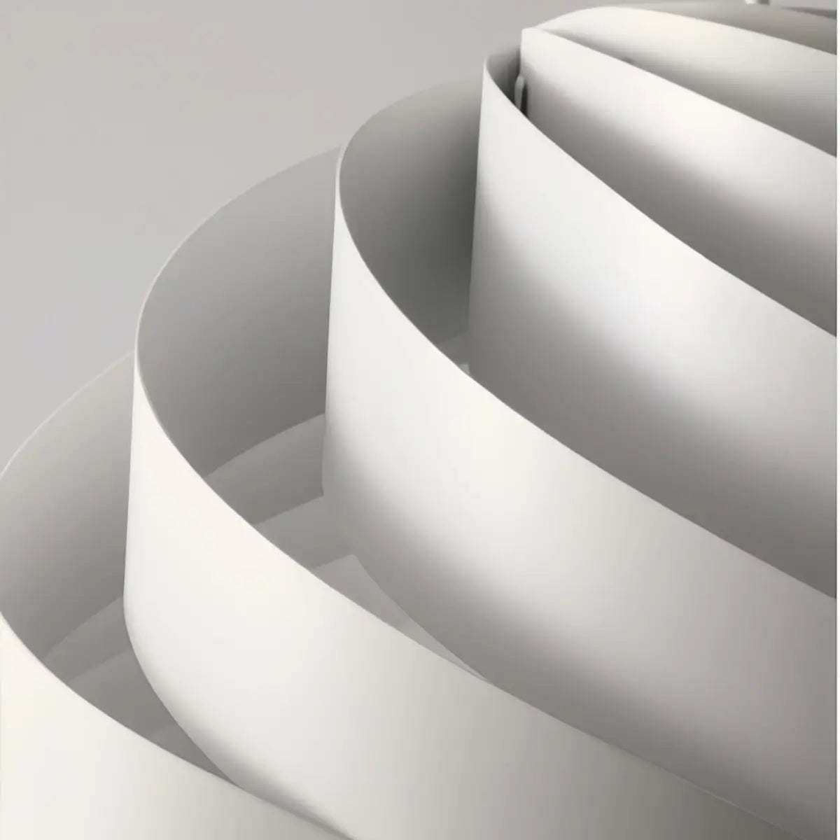 Velora Modern Pendant Light -- Metal White Finish for Living Room
