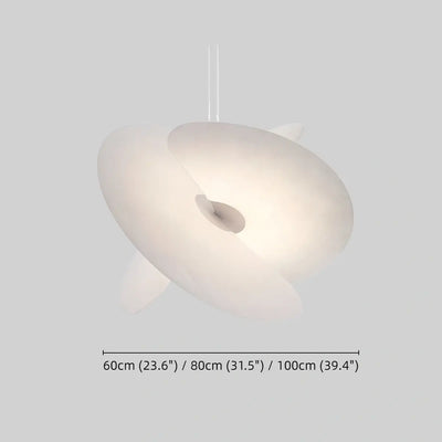 Velora Designer Silk Pendant Light -- Metal & Silk for Living Room
