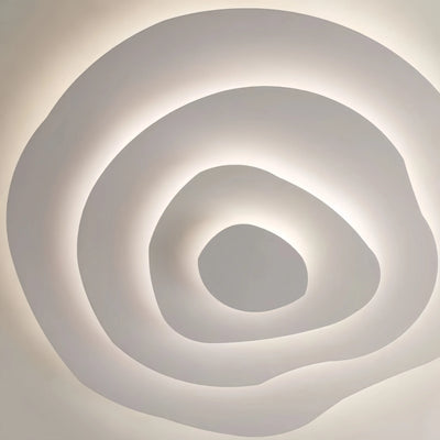 Velora Modern Indoor Ceiling Light -- Metal Body White Finish Dimmable for Living Room