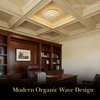Velora Modern Indoor Ceiling Light -- Metal Body White Finish Dimmable for Living Room