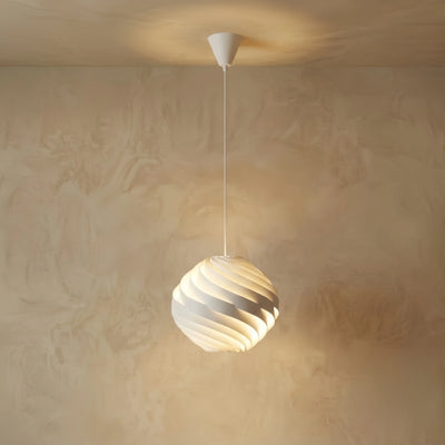 Velora Modern Pendant Light -- Metal White Finish for Living Room