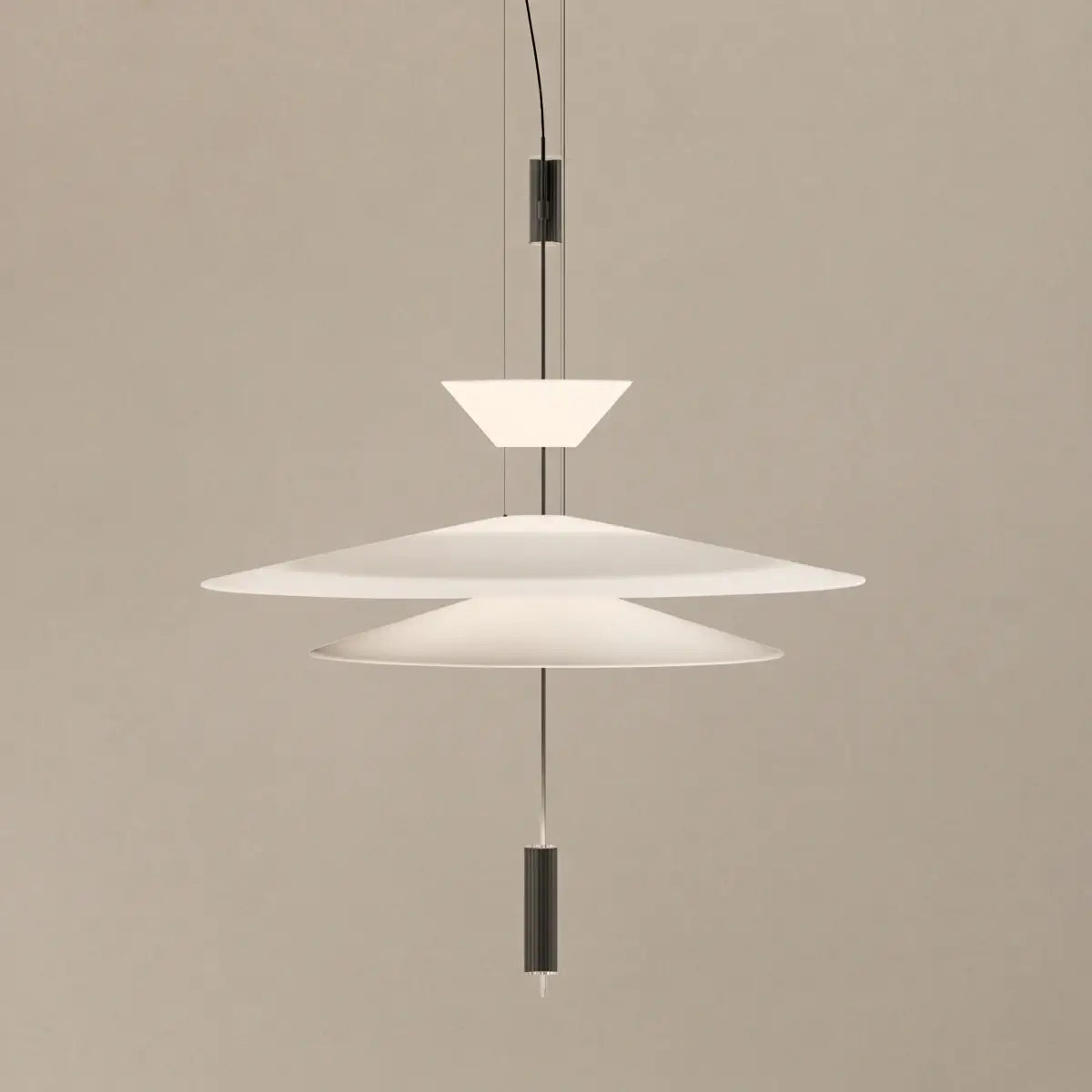 Nebula Modern Acrylic Chandelier – Multi-Tier Disc for T