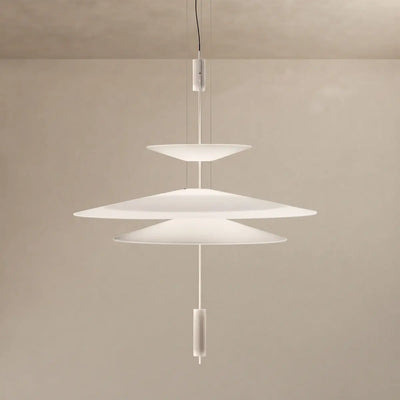Nebula Modern Acrylic Chandelier – Multi-Tier Disc for Dining BEI