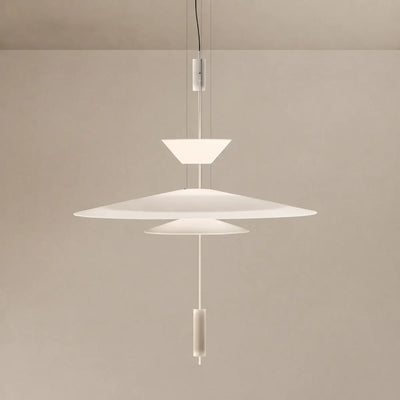 Nebula Modern Acrylic Chandelier – Multi-Tier Disc for DiningBEIG