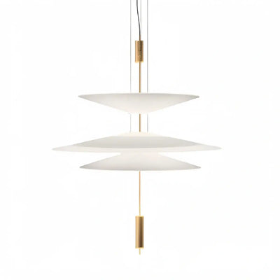Nebula Modern Acrylic Chandelier – Multi-Tier Disc for Dining DD