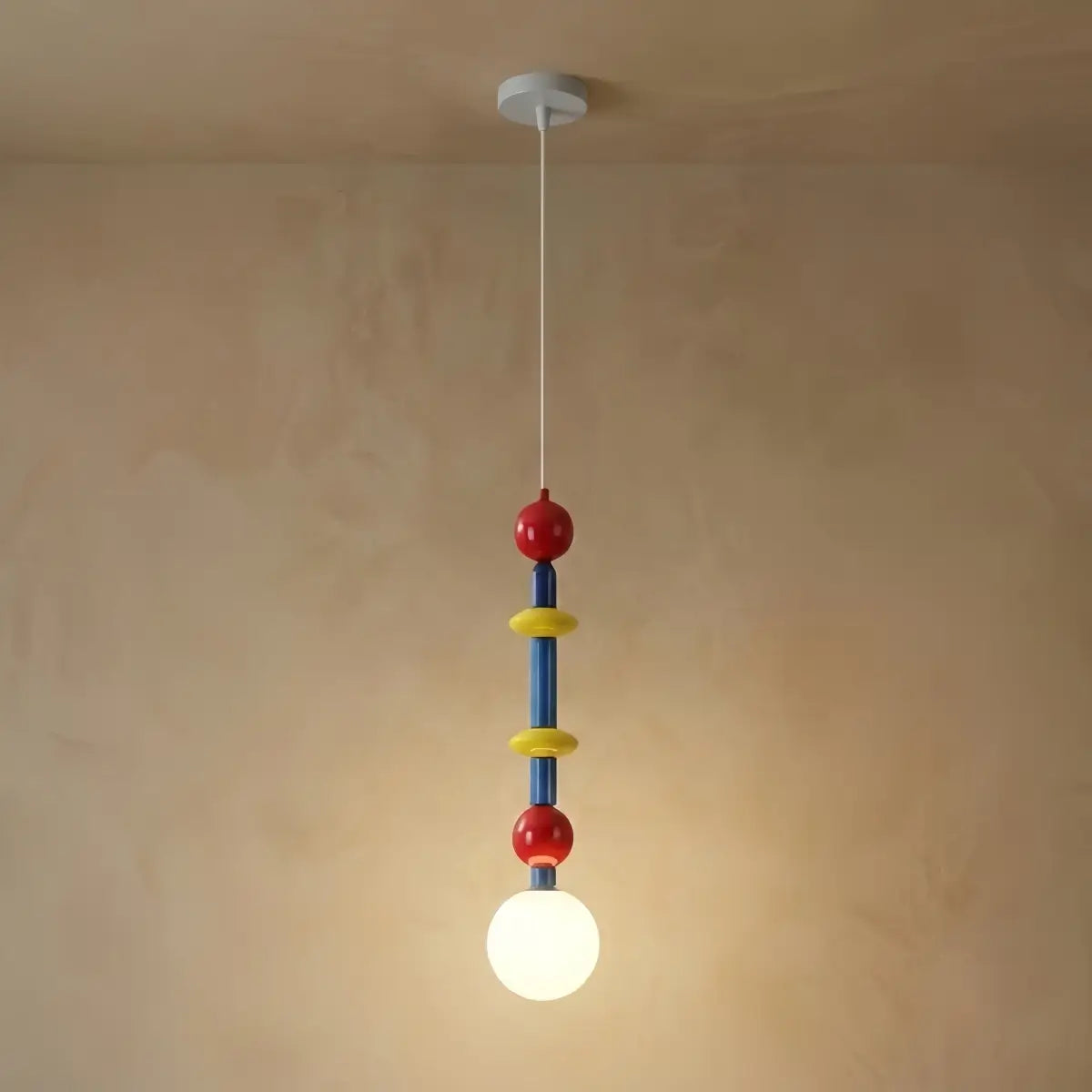 Cartoon Pendant Light – Iron & Acrylic Multicolor for Dining Room