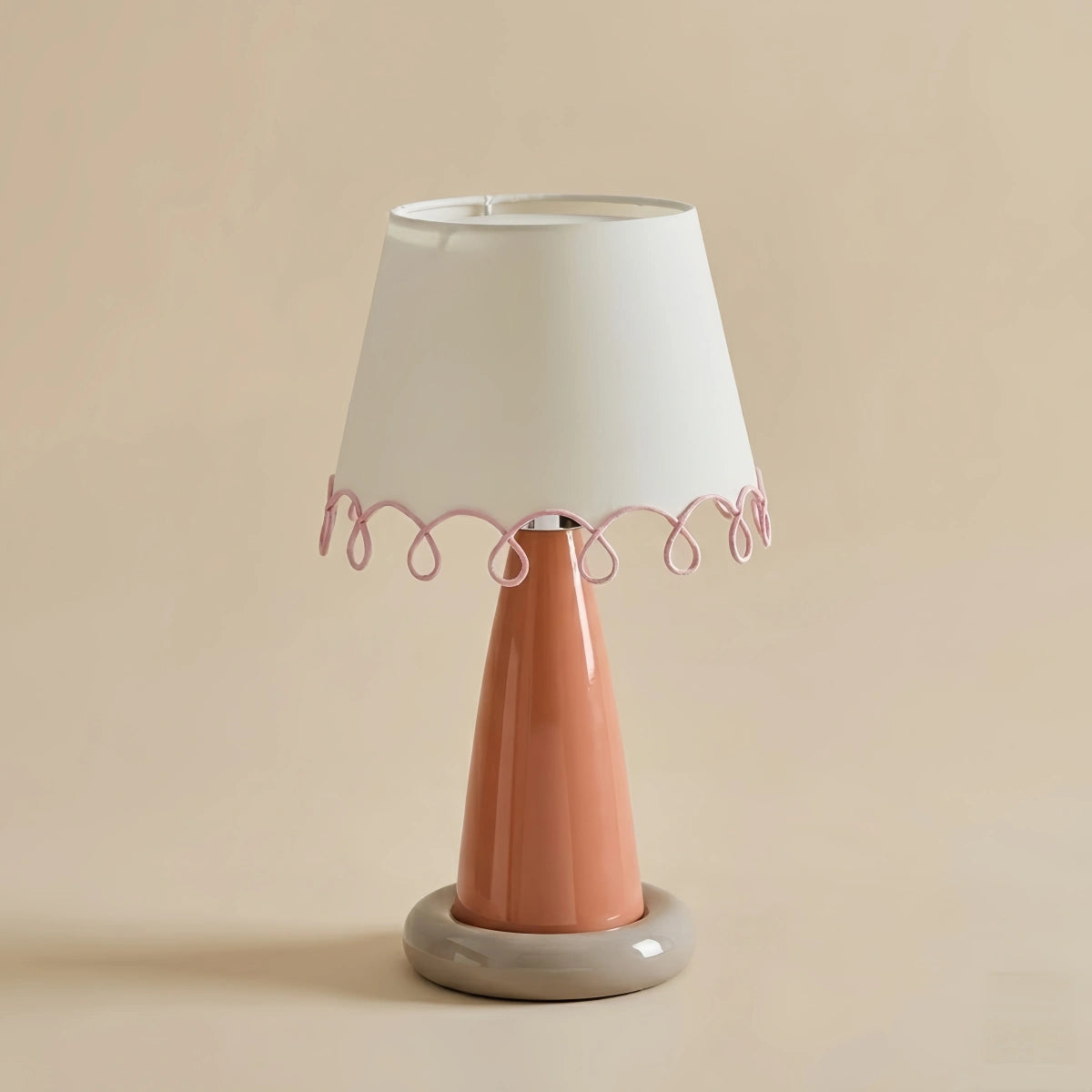 Morandia Nordic Table Lamp--Metal and Fabric for Bedroom