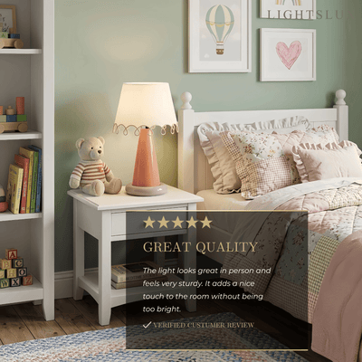Morandia Nordic Table Lamp--Metal and Fabric for Living Room