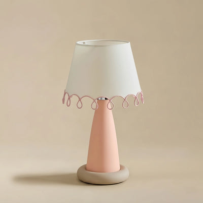 Morandia Nordic Table Lamp--Metal and Fabric for Bedroom
