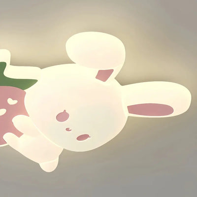 Vivara Cartoon Ceiling Lamp -- Iron & PE White for Bedroom Detail