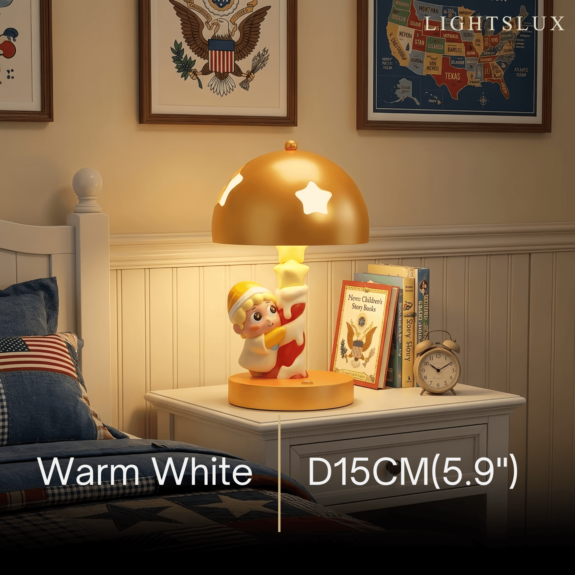 Vivara Cartoon Table Lamp --Cute Resin Night Light 