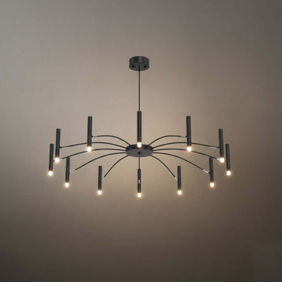 Contemporary Candle Chandelier with Adjustable