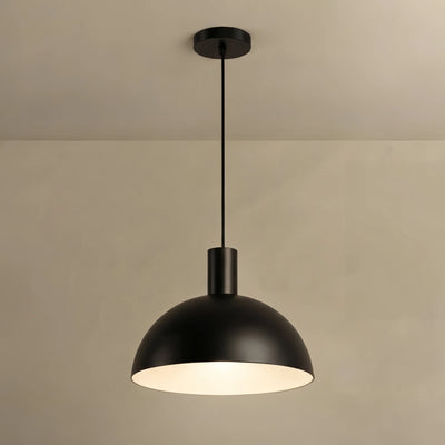 Pendant Light – Solid Brass in Brushed Gold/Black Matte for Dining Room