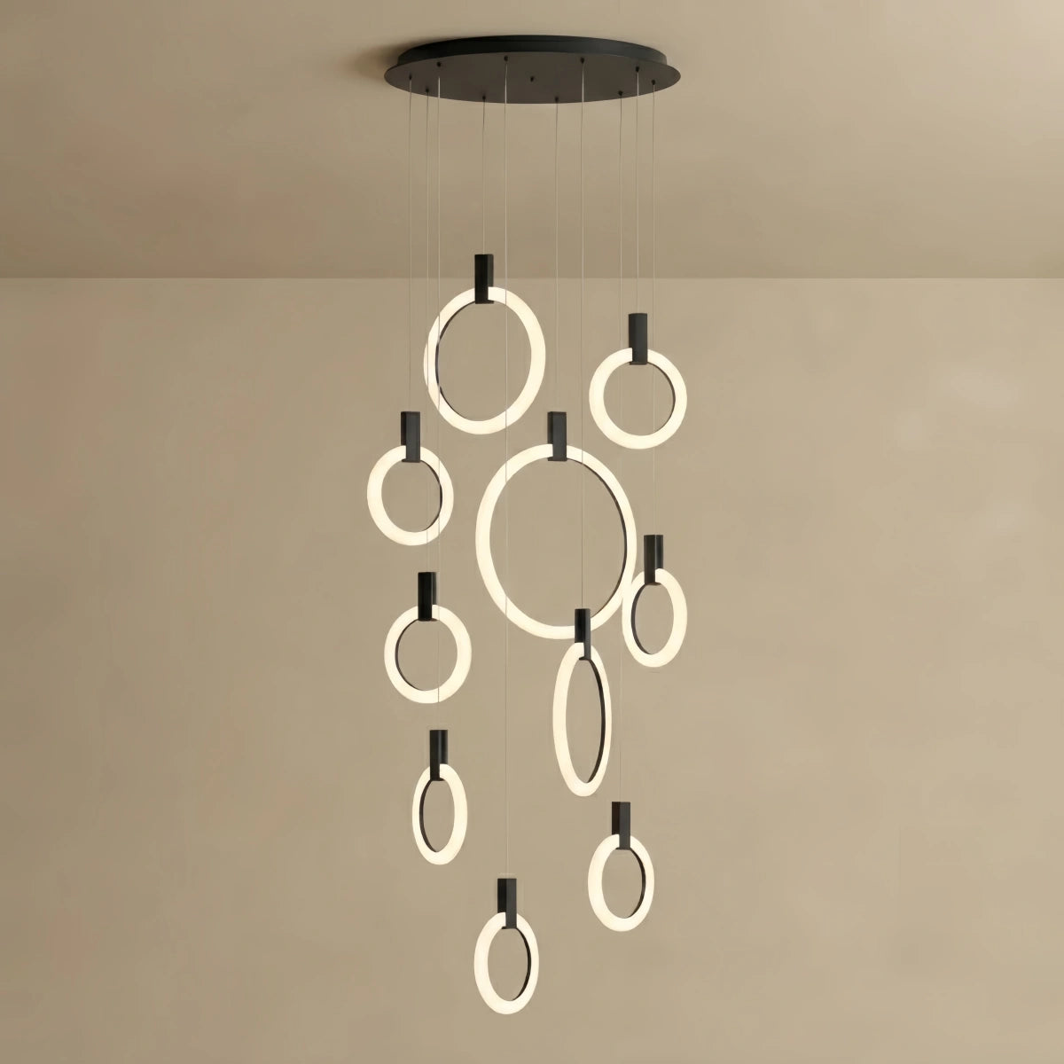  Chandelier – Concentric Design for Staircase & Living Room