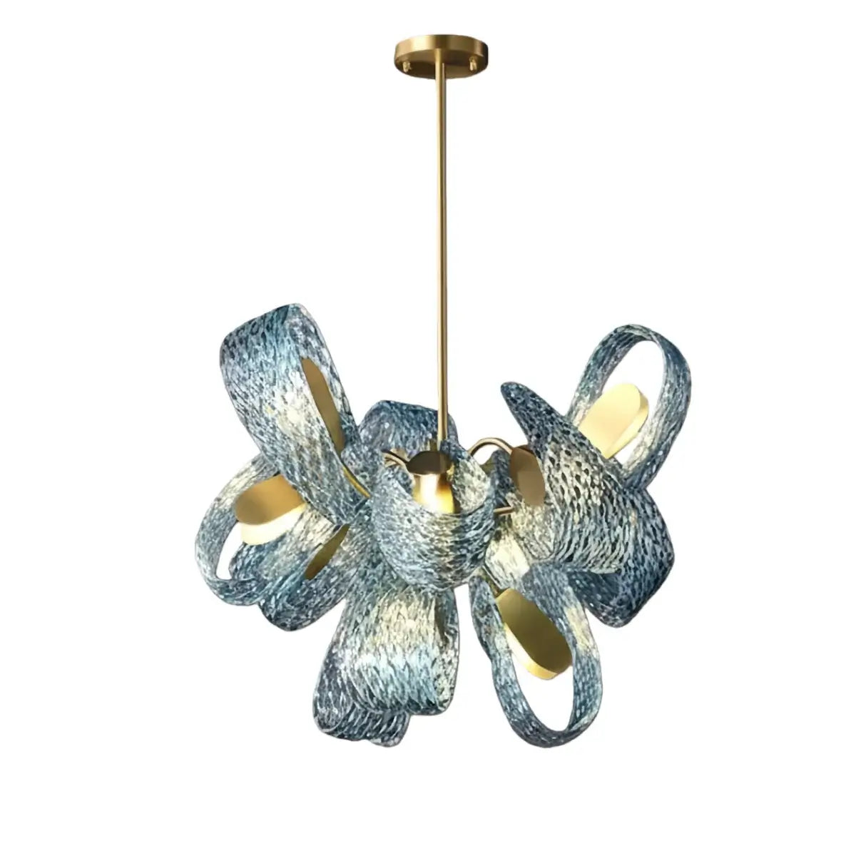 Art Deco Peacock Chandelier