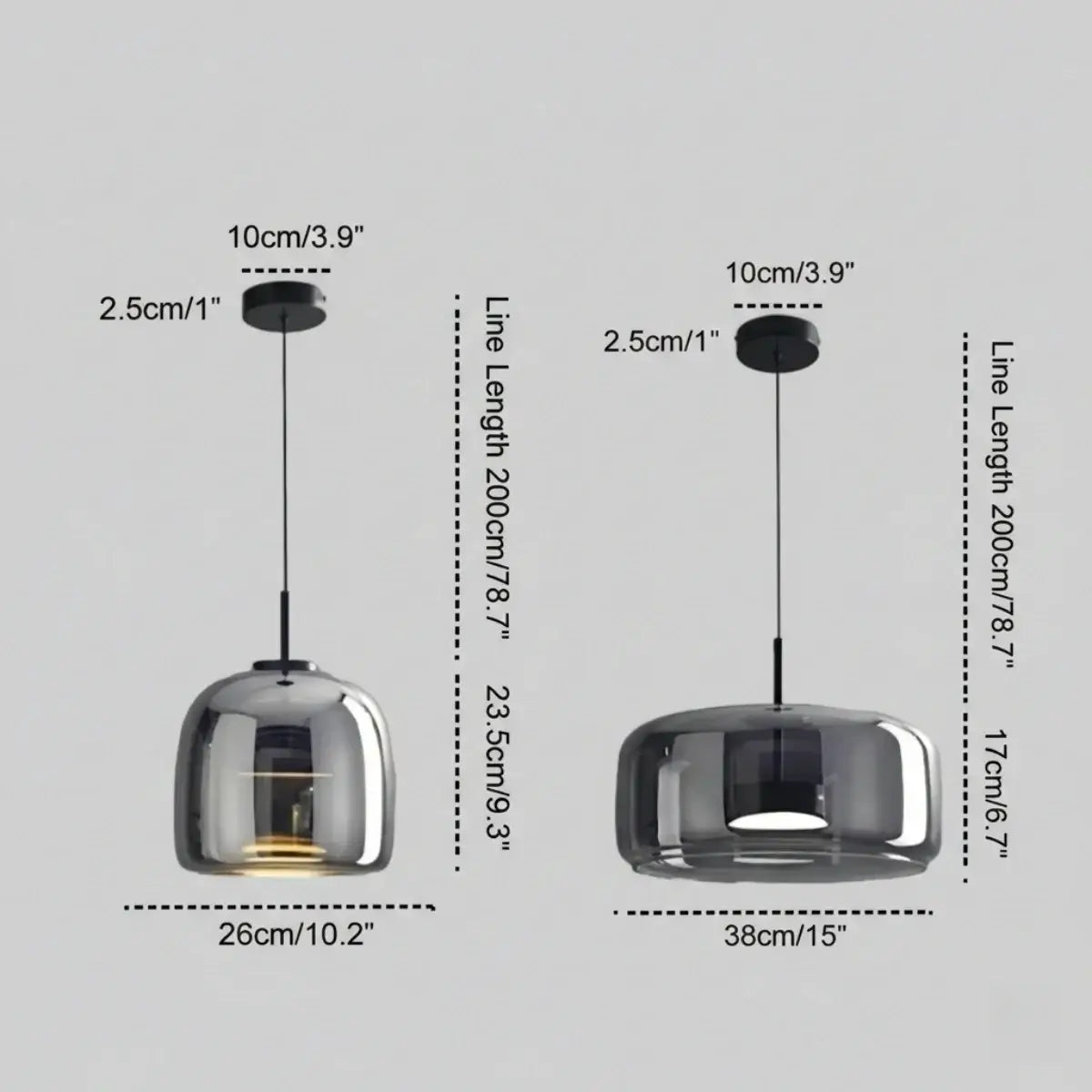 Vetro Modern Pendant Light