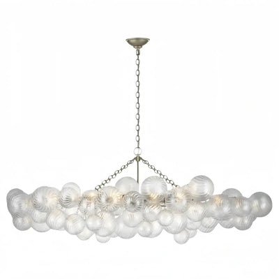 Modern Chandelier – Bubble Etched Glass 