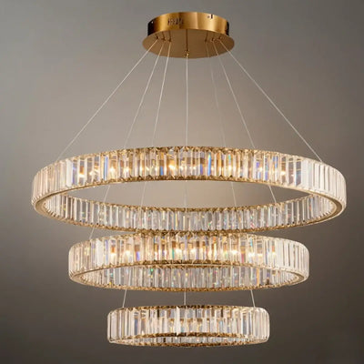 Modern Interlaced Ring Pendant Light 