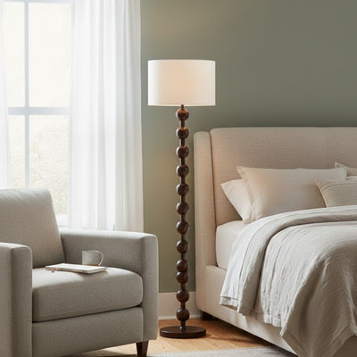 Solid Ash Wood Floor Lamp 